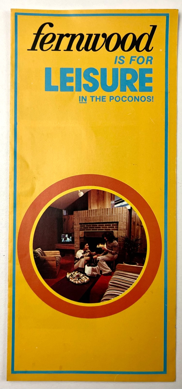 1980 Bushkill PA Fernwood Lodge Inn Poconos Mountains Vintage Travel Brochure