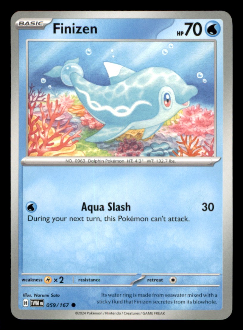 Finizen Common SV06: Twilight Masquerade 059/167 NM Normal Pokemon