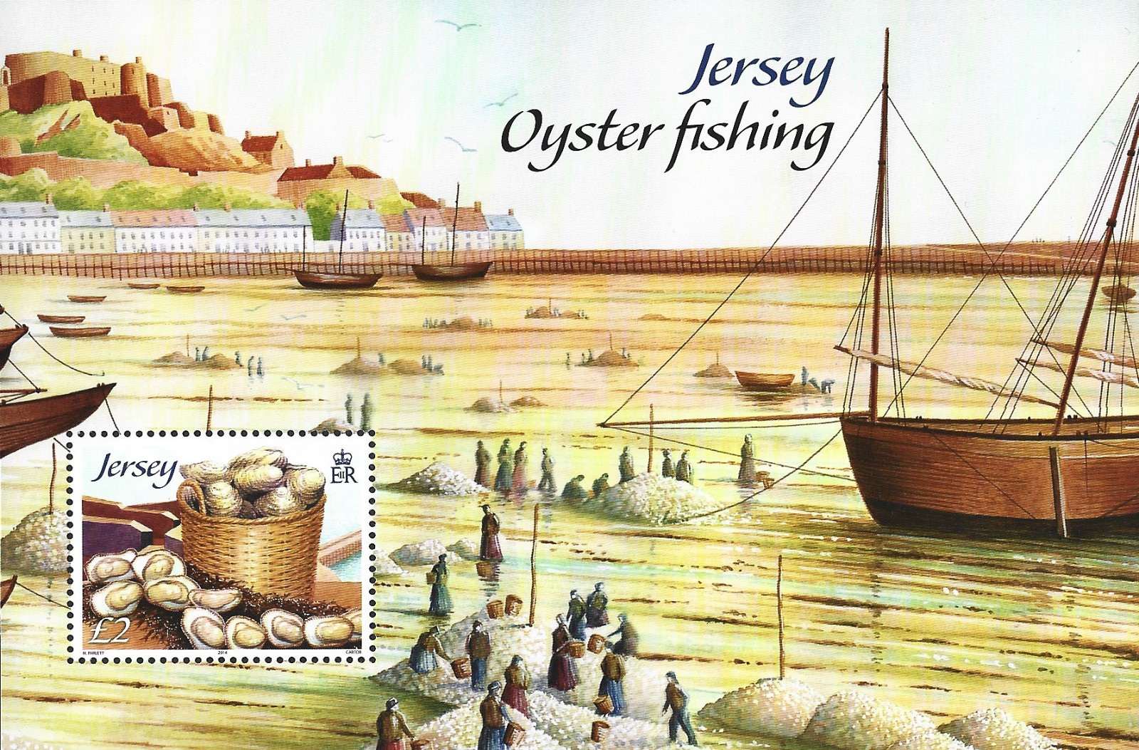 2014 Jersey Sg MS1881 Oyster Fishing MNH