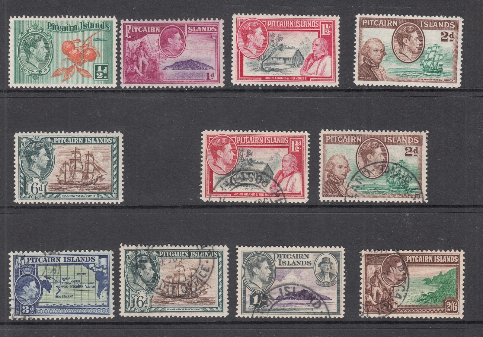 Pitcairn Islands: GVI Mint and Used Stamps