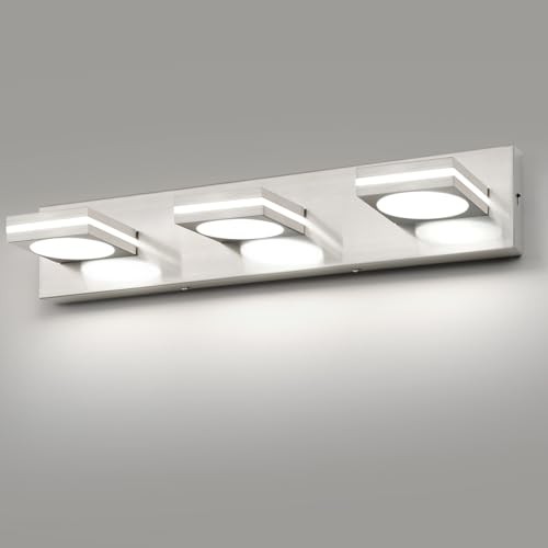  LED Modern Bathroom Vanity Light 3-Light, 22 Inch Brushed Nickel - 3CCT