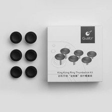 6Pcs/Set Thumbsticks Joystick Replacement Kit GuliKit 3 Pair KK Ring Black NS34