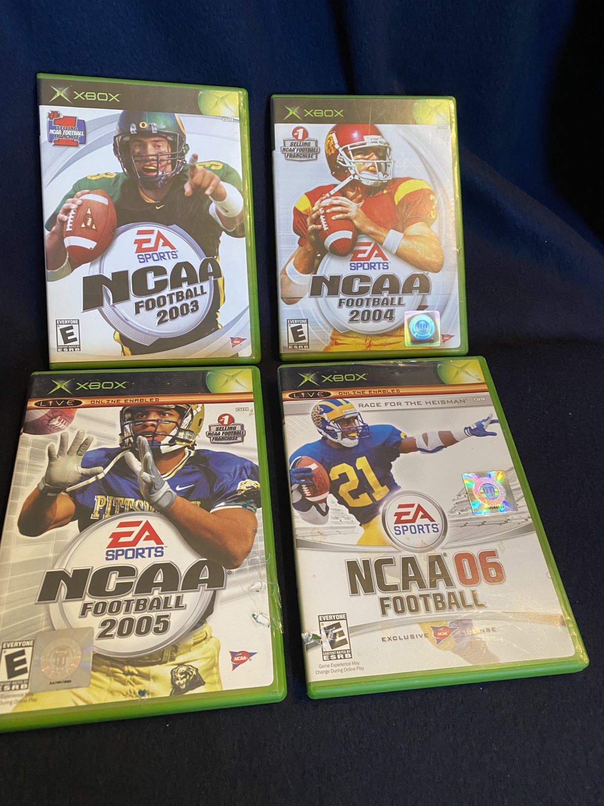 Ea Sports XBOX NCAA FOOTBALL 2003, 2004, 2005, 2006