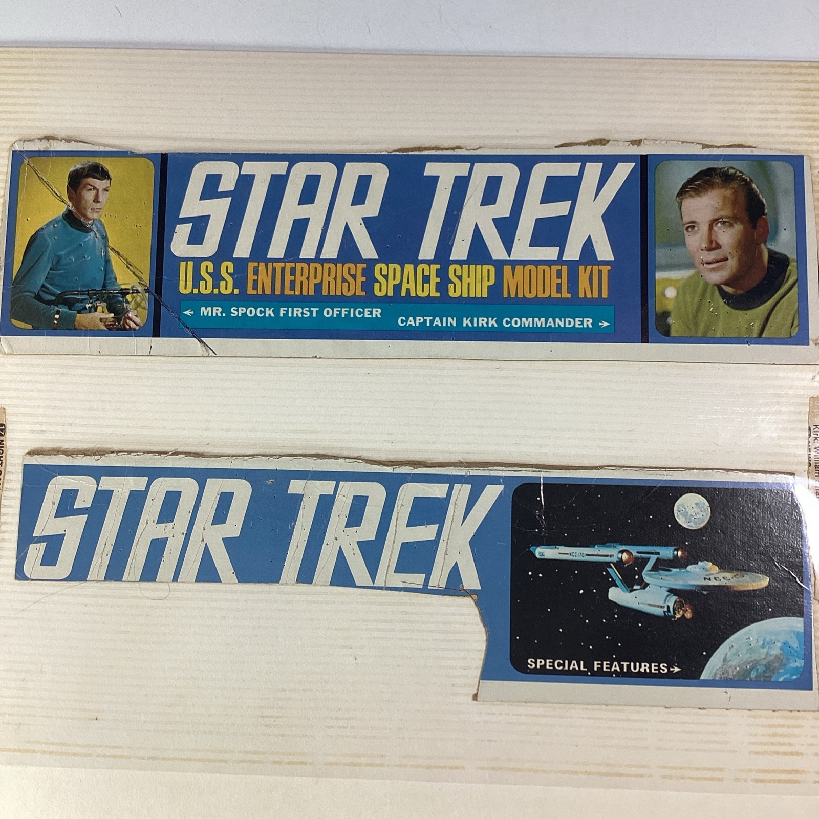 Star Trek Scrapbook Page 1970s Atlanta Enterprise Model Kit Box Info