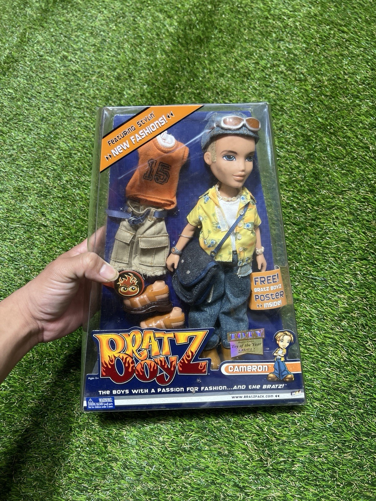 Bratz Boyz Cameron NIB  2004 2nd Edition Funk Out Hawaiian Shirt Retired