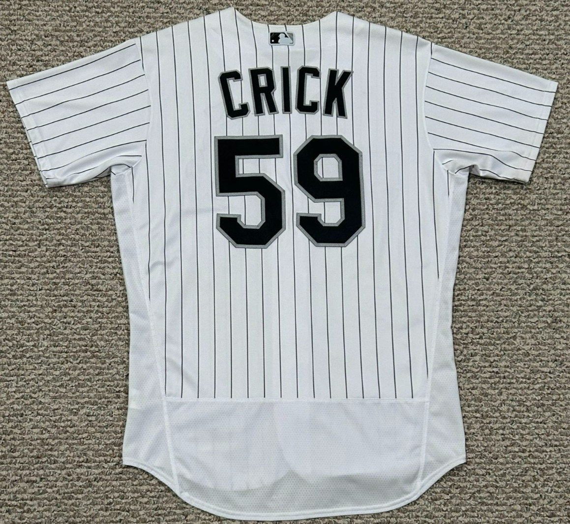CRICK SIZE 46 #59 2022 CHICAGO WHITE SOX "GAME USED " JERSEY HOME WHITE NIKE MLB