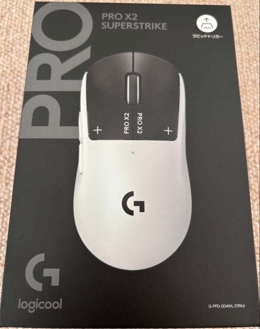 PSL Logitech G PRO X2 SUPERSTRIKE / Wireless Gaming Mouse White / NEW JAPAN