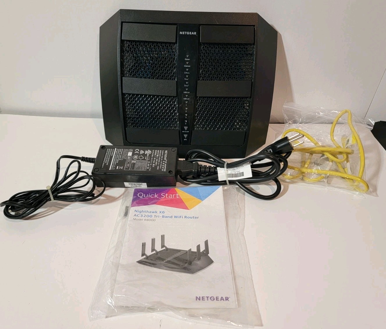 NETGEAR Nighthawk X6 Smart Wireless Wi-Fi Router R8000  Tested Works Complete