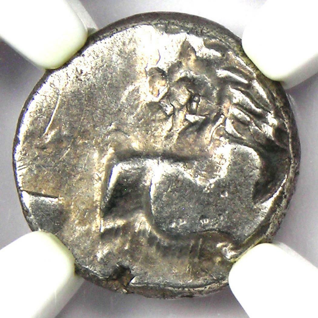Thracian Chersonesus AR Hemidrachm Lion Silver Coin 300 BC - NGC Choice VF