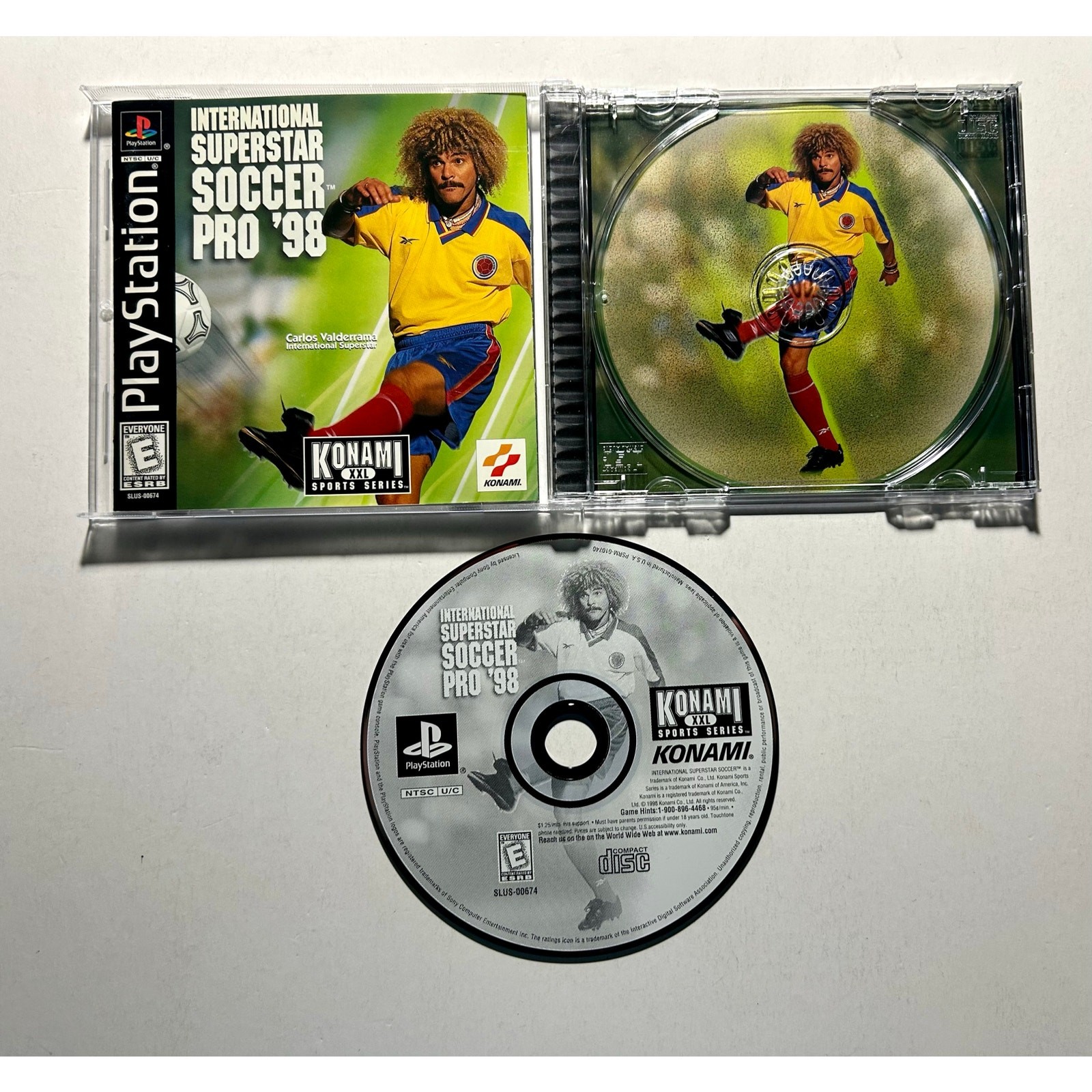 International SuperStar Soccer Pro 98 (PS1 PlayStation 1)works Complete CIB🔥