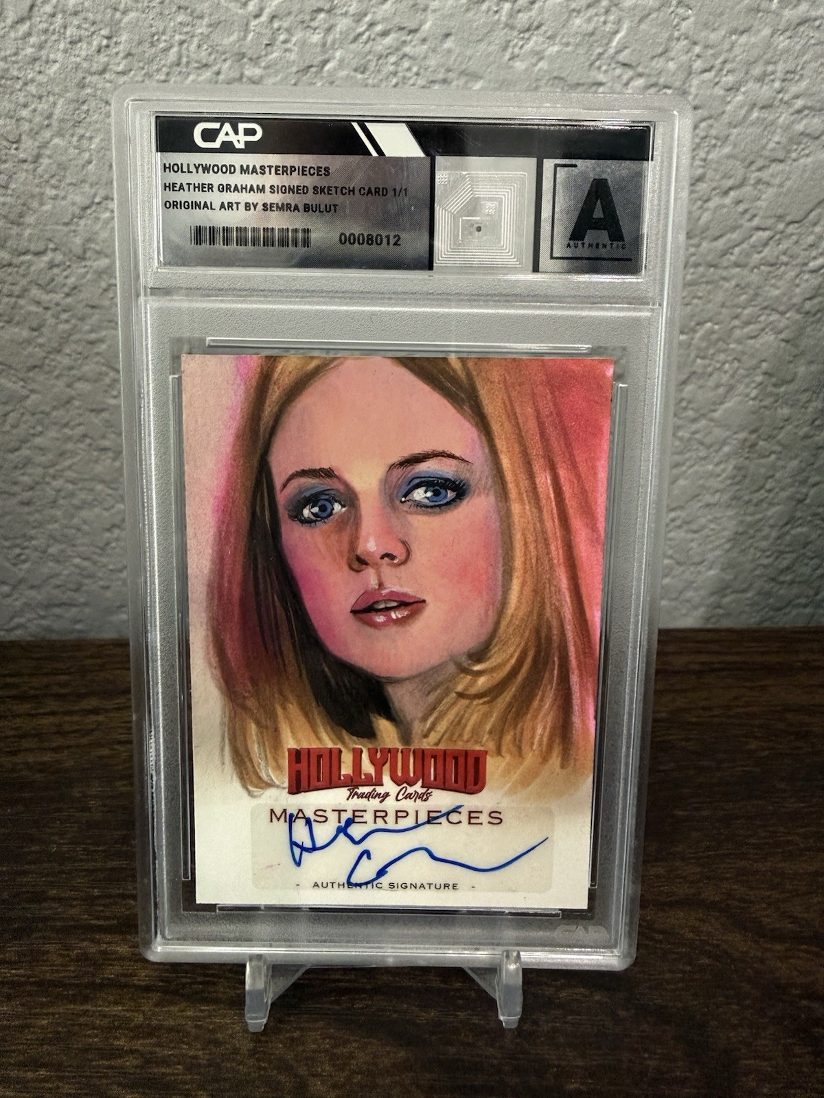 2025 Hollywood Masterpieces Trading Cards Heather Graham Auto Signed Sketch