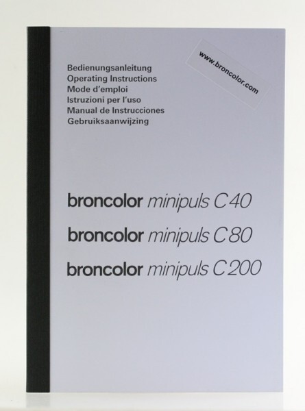 Manual Bronclor Minipuls C40 C80 C200 Instructions Guide