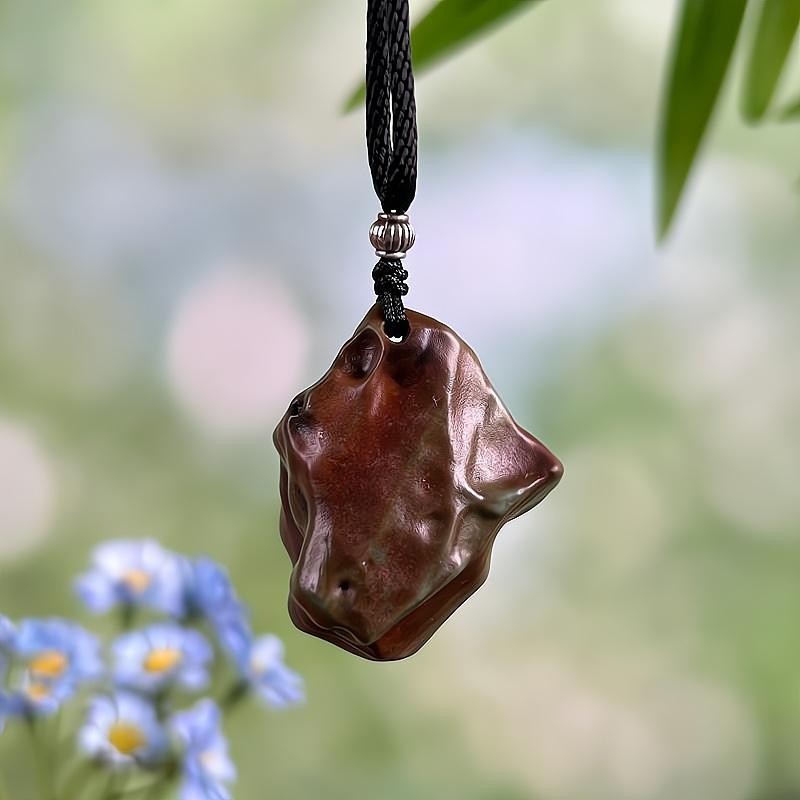 China Inner Mongolia Gobi Colored Jade Specimen Pendant