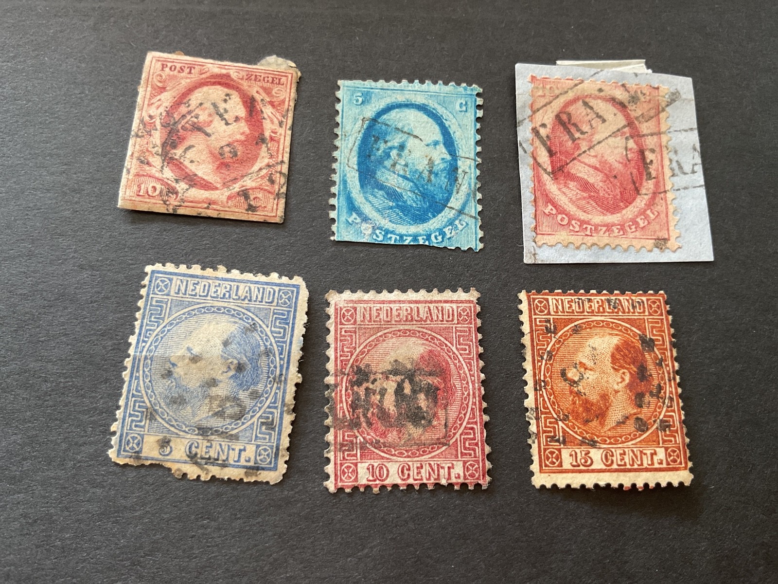 Netherlands 1852 - 1867 used stamps B3261