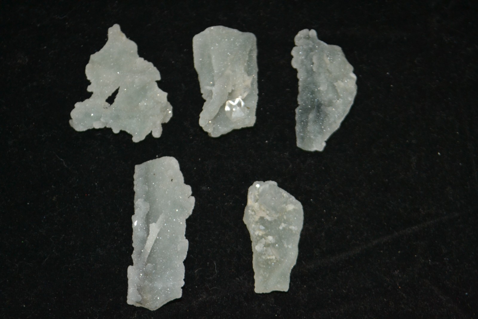 chalcedony Stallacite Lot 5 NOS  Mineral Specimen – India #2150