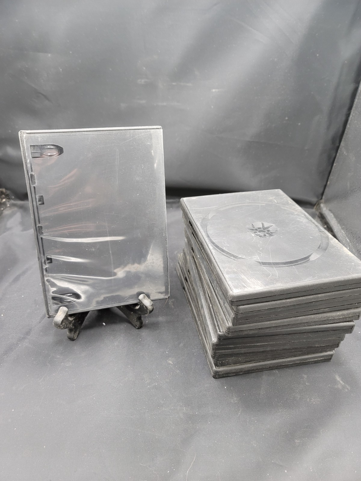 set 10 used empty dvd cases