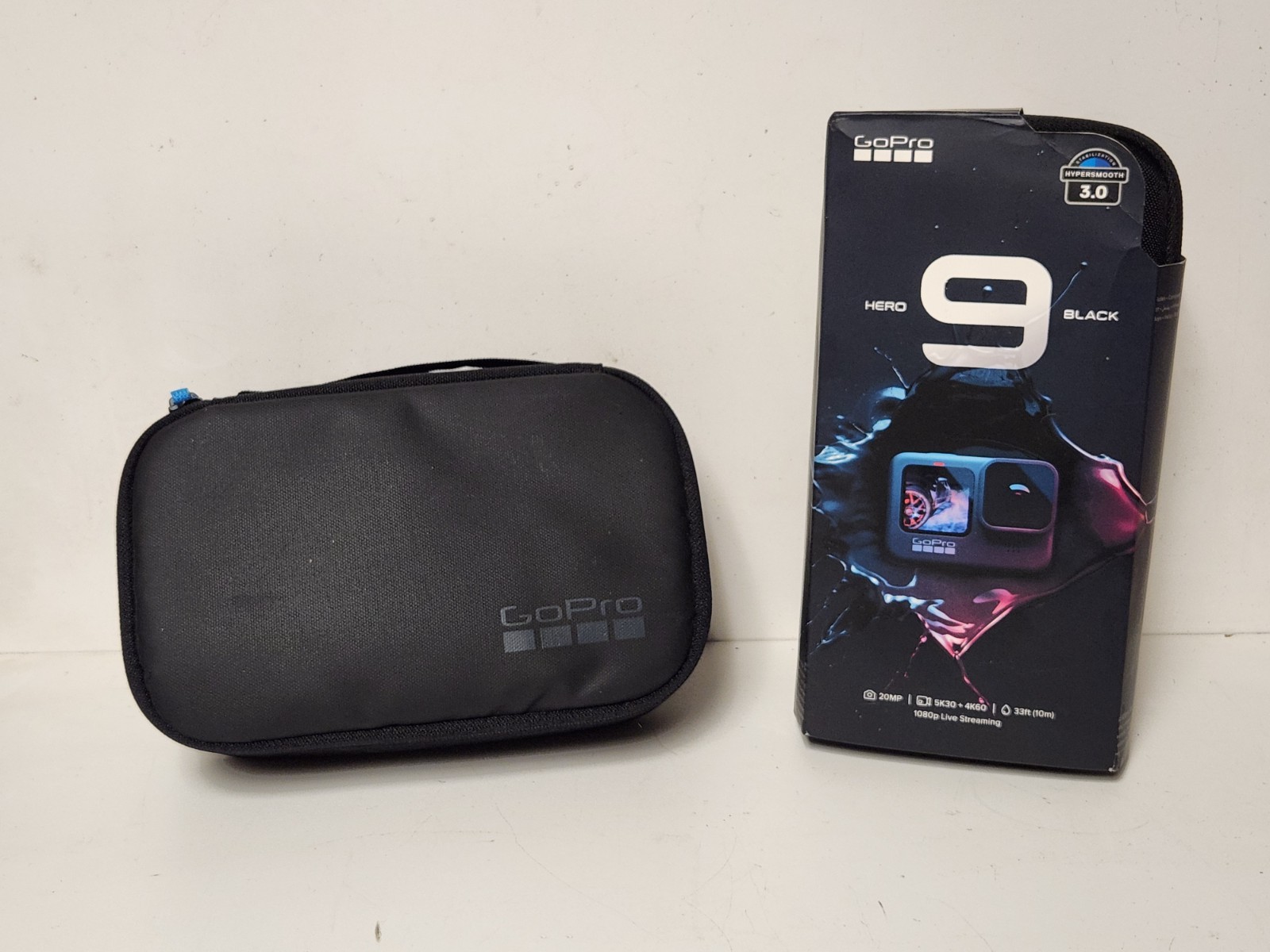 GoPro Hero 9 Black Camera Pole Head Gear Box Case Bag Wire