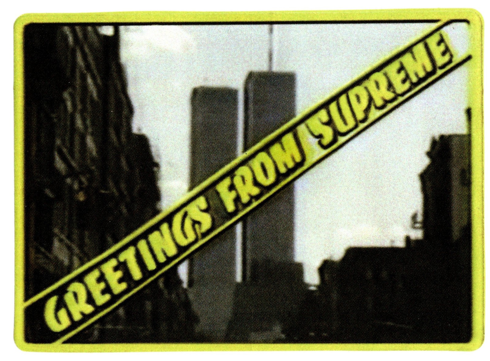 Supreme Greetings From Supreme Sticker SS19 (2019) - 100% Authentic