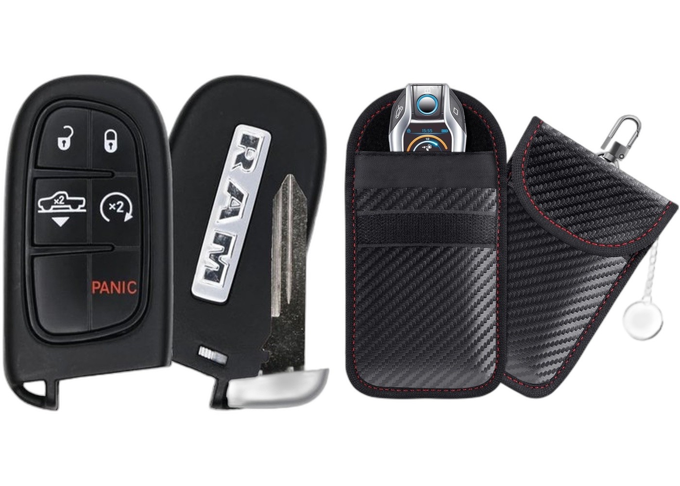 Smart Replacement Key Fob 2014 Ram Proximity FCC: GQ4-54T MPN: 68159657 w/Case