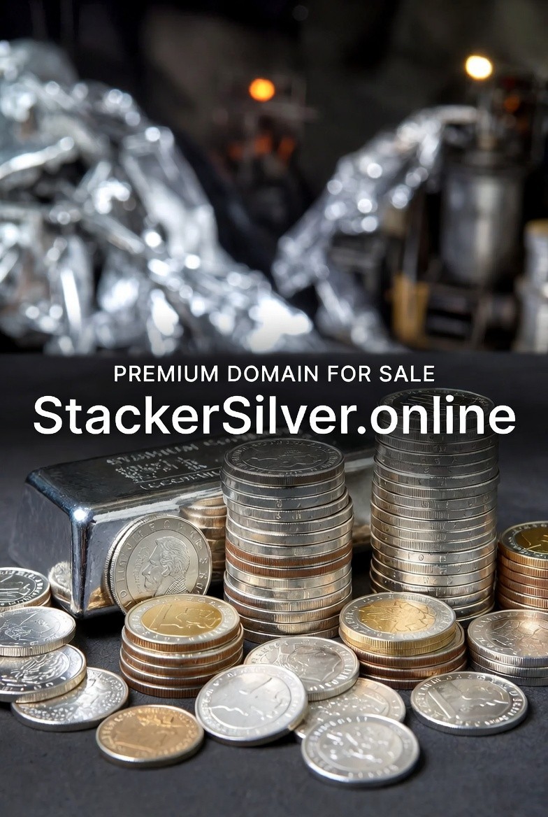 StackerSilver.site  Premium Domain | Silver Coins, Bullion, Precious Metals