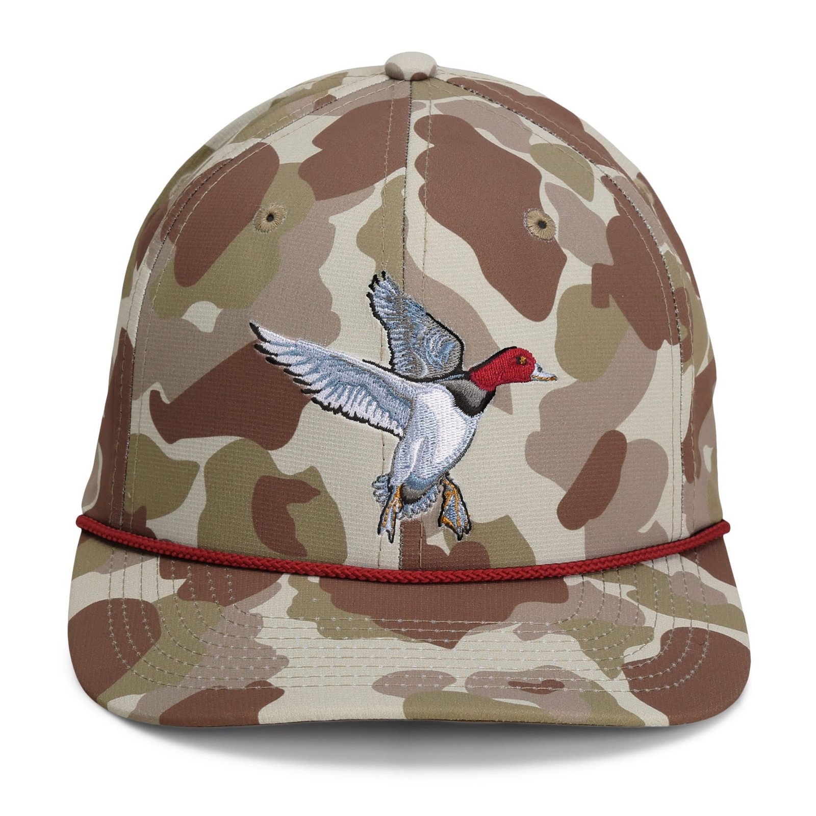 Paramount Red Head Duck Hat Men's Throwback Old School Camo Duck Hunt Hunting Ca