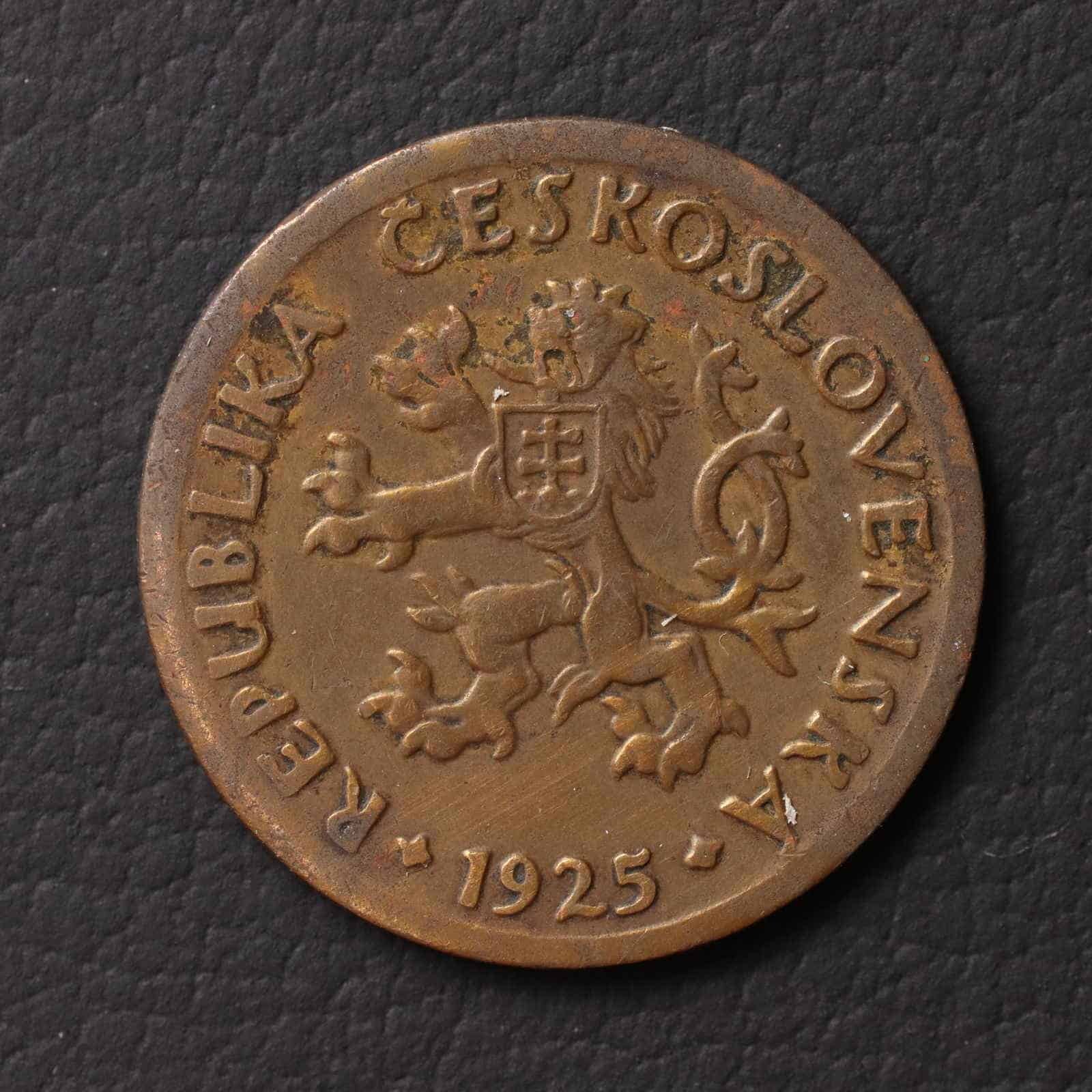 *Czechoslovakia Coin 10 haleru 1925[E7039]8d4