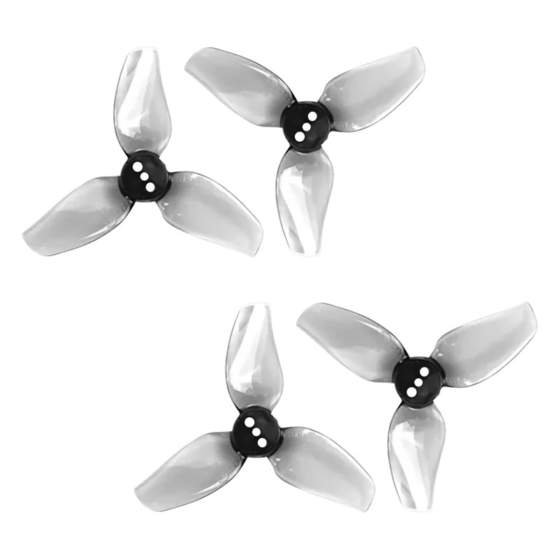 HQProp T2.2x2x3 Tri-Blade Propeller – Gray 2CW+2CCW for FPV Drone PC Durable