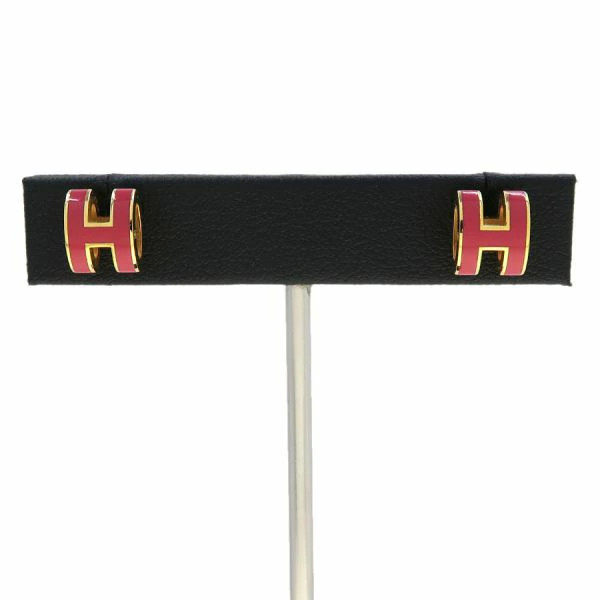 Hermes Mini Pop Ash Earrings B Rank Used