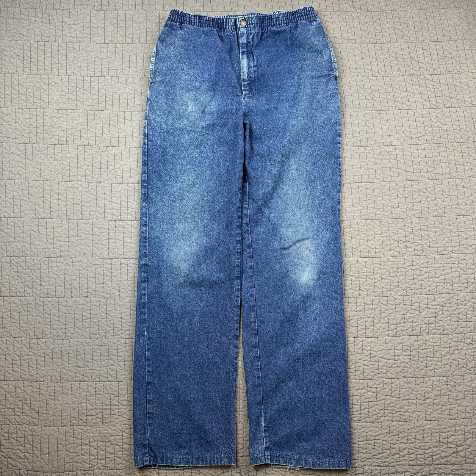Vintage Oshkosh Jeans Men's 34x34 (30x31) Blue Straight Leg Denim Made In USA