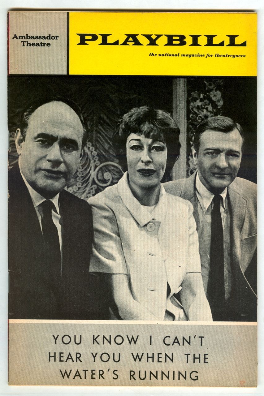 Rare 1967 Broadway PLAYBILL You Know I Can't Hear You When the Water's Running!