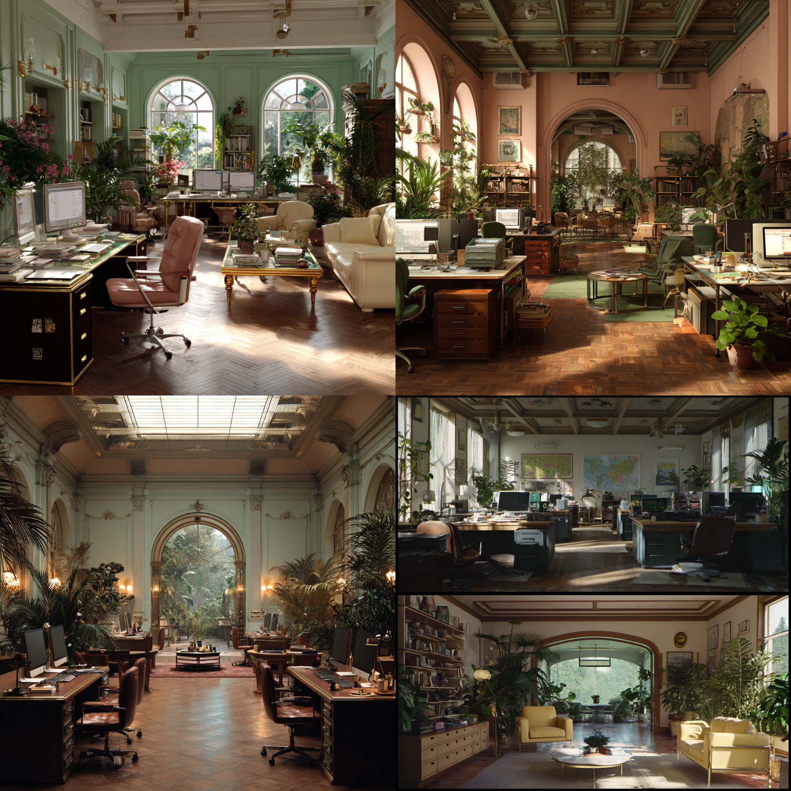 Cinematic realistic office