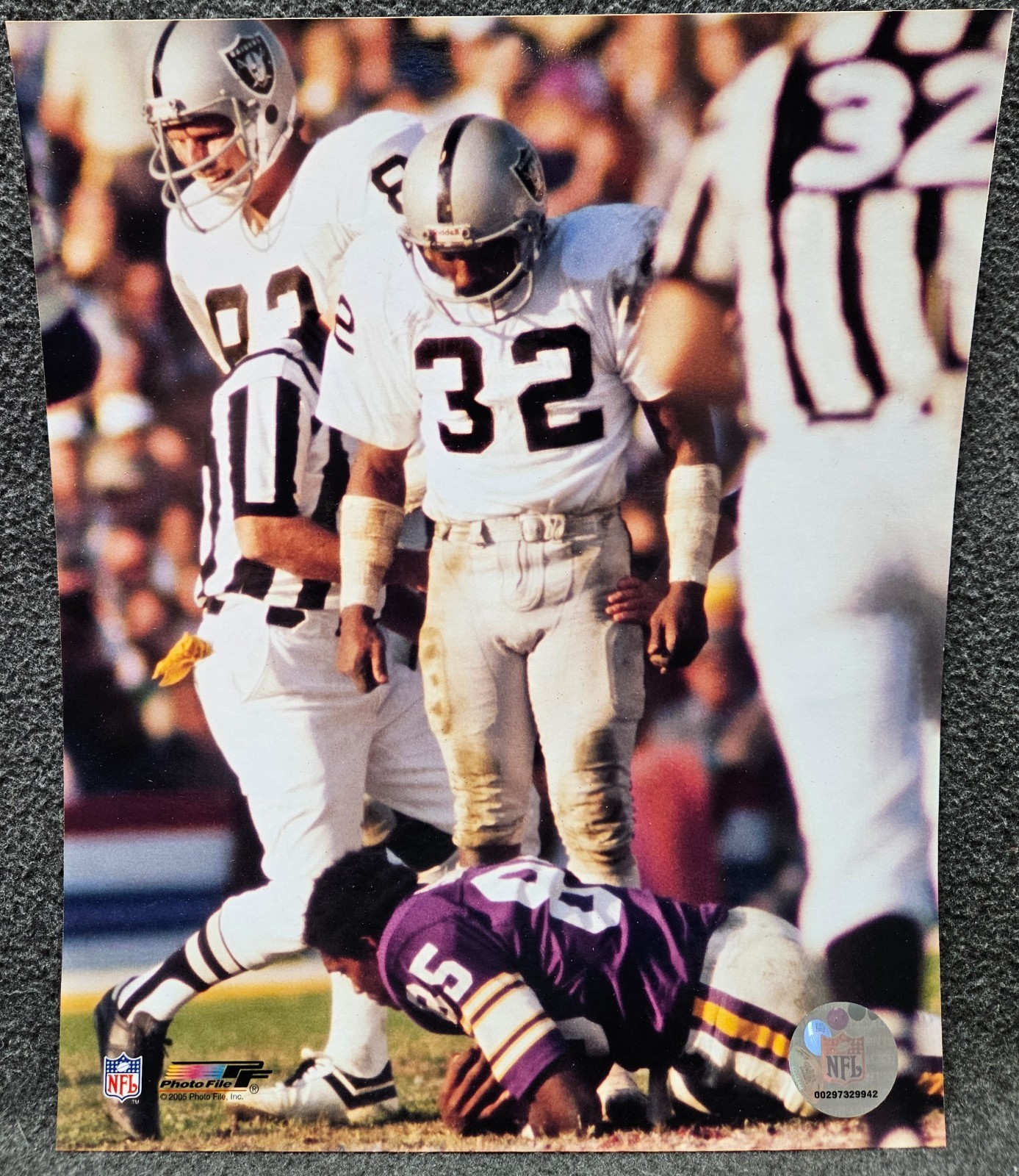 Jack Tatum OAKLAND RAIDERS Hammering Sammy White #85 Vikings - 8x10 Photo File