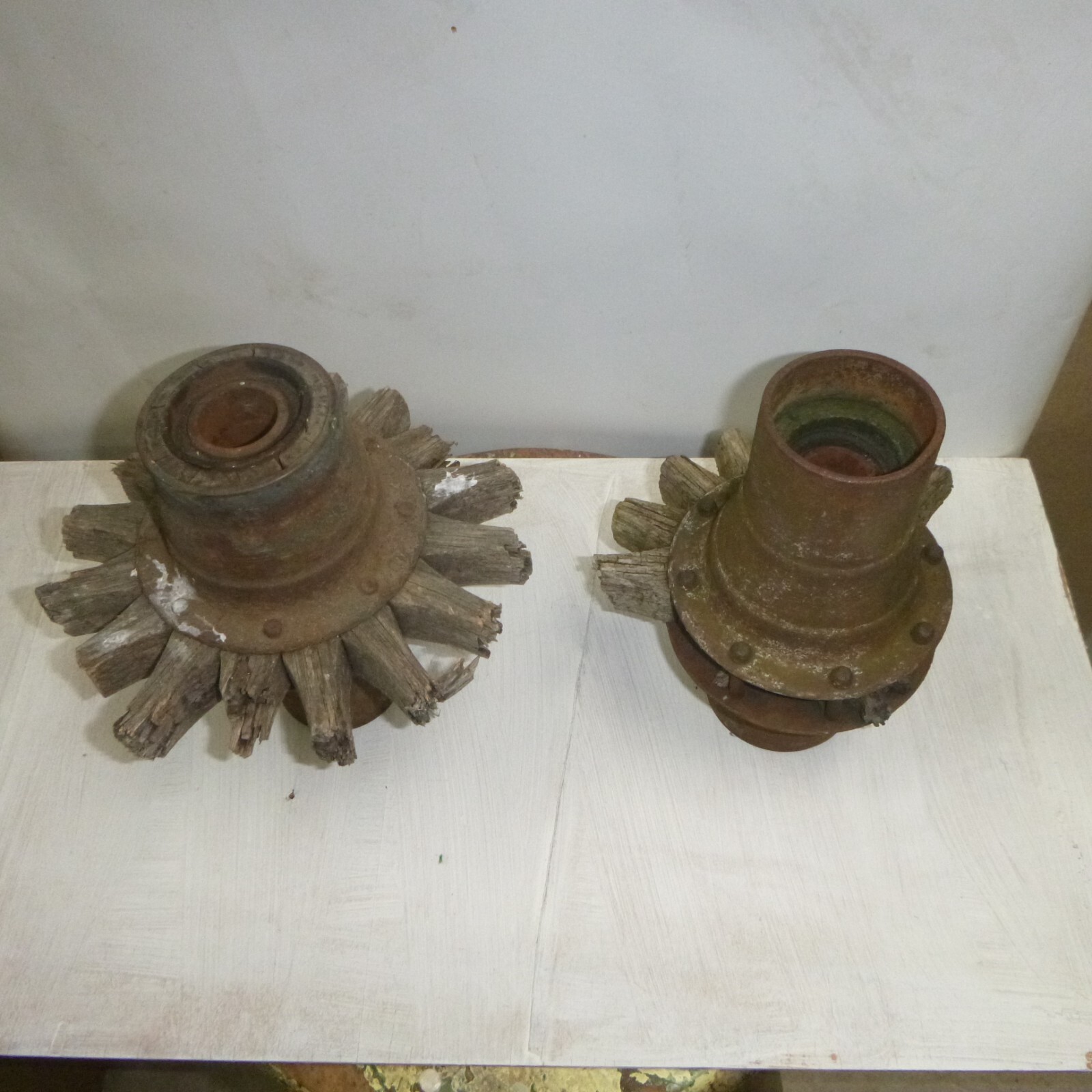antique buggy wheel hubs