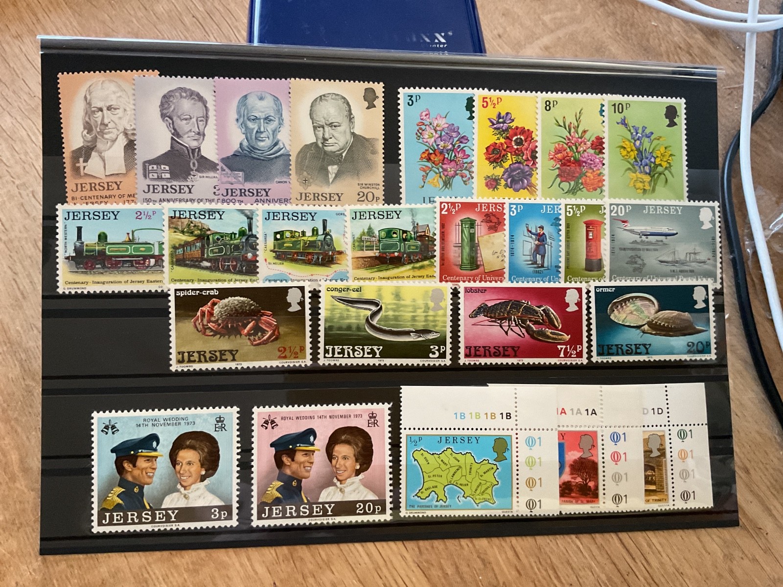 Jersey mint never hinged stamps   B3508