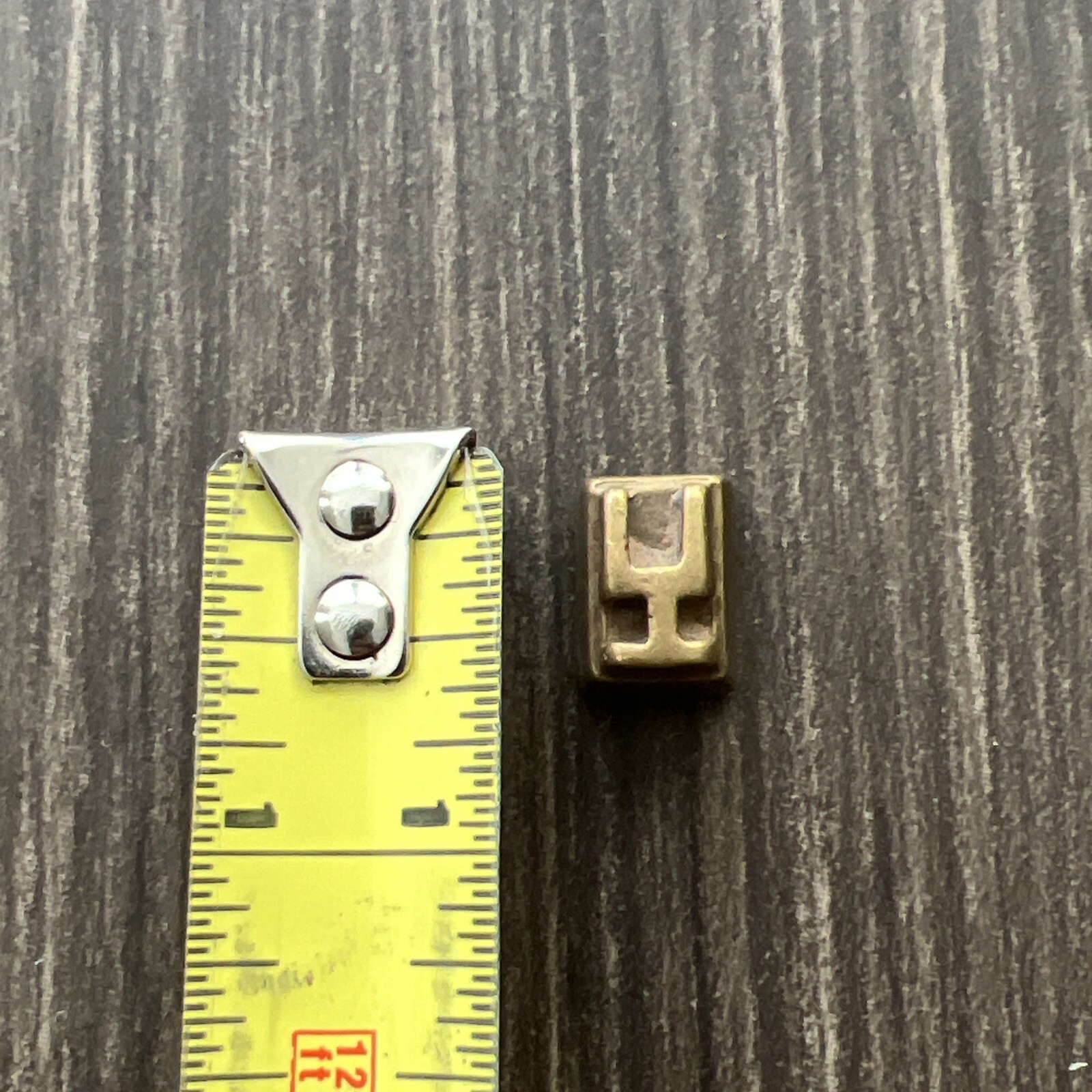 Antique Original Brass African Ashanti Akan Gold Weight Primitive Geometric