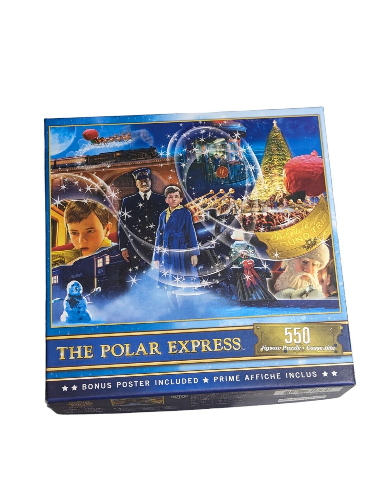 New The Polar Express Jigsaw Puzzle 550 Pieces. 24" x 18" With Bonus Poster