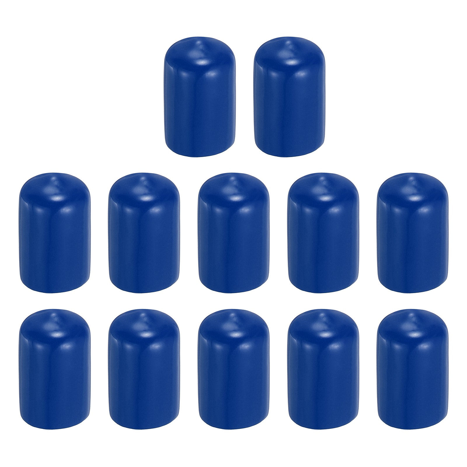 Pool Tip Cover Rubber Cue Protector Billiard Pool Cover 13mm & 12Pcs & Blue