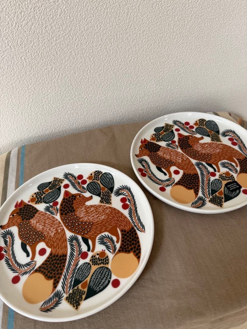 Marimekko Ketunmarja Plate 20cm Pair Set