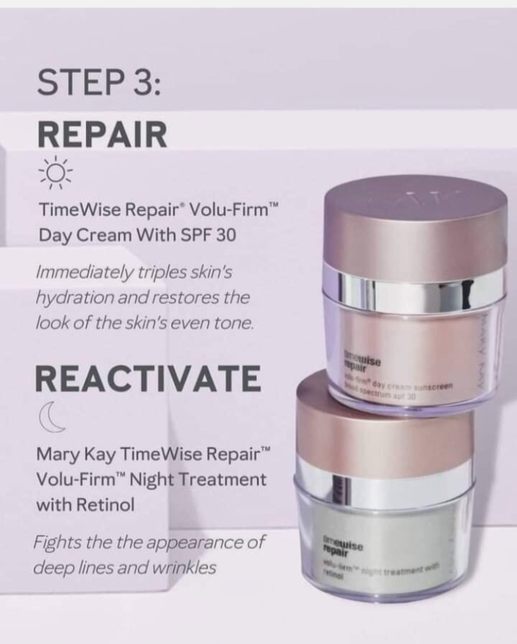 Mary Kay TimeWise Repair Volu-Firm Day Cream spf 30 and Night Cream with Retinol