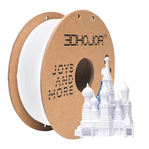 PLA Pro Filament 1.75mm Cold White,PLA Plus Filament, Odor Free, Pla Pro-white