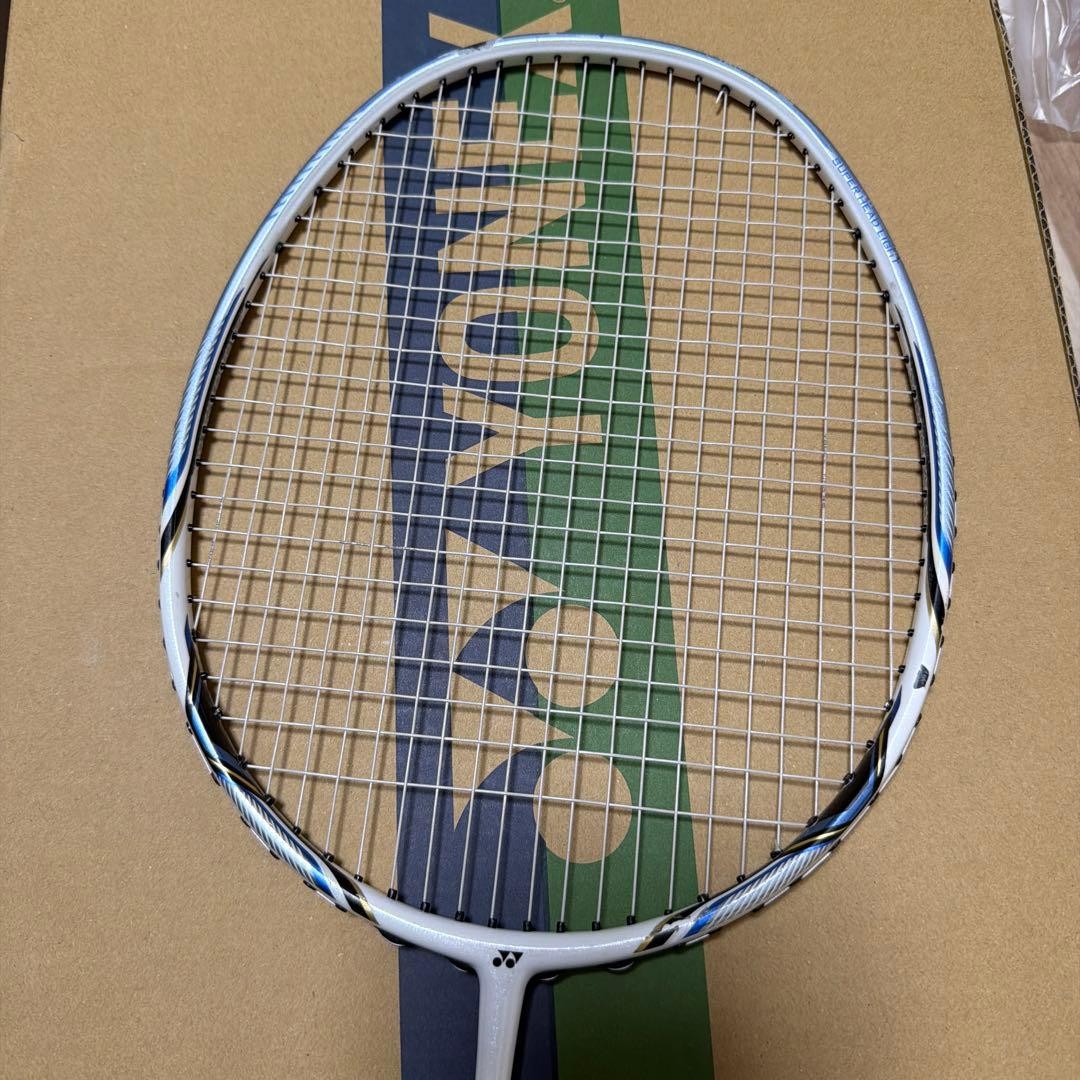 YONEX NANORAY 750 Badminton Racket White/Blue 3UG5 Used, Good