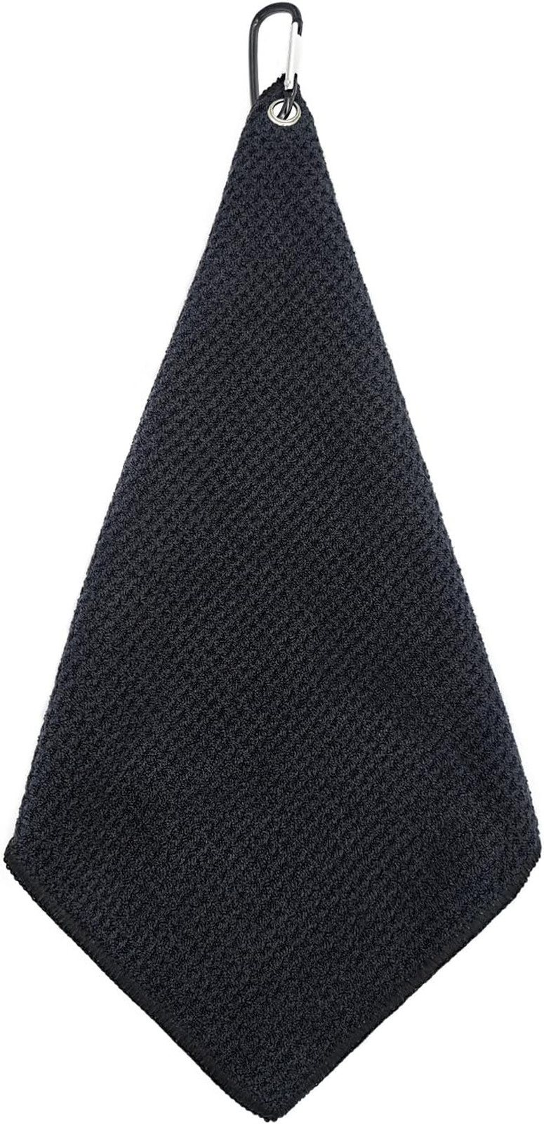 Quacc Premium Golf Towel with Carabiner Clip Absorbent Microfiber Waffle Pattern