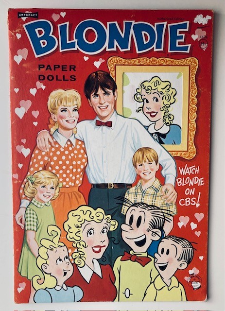 Vintage Saalfield #4434 BLONDIE Paper Dolls 1968 Uncut/Nice!  CBS TV SHOW