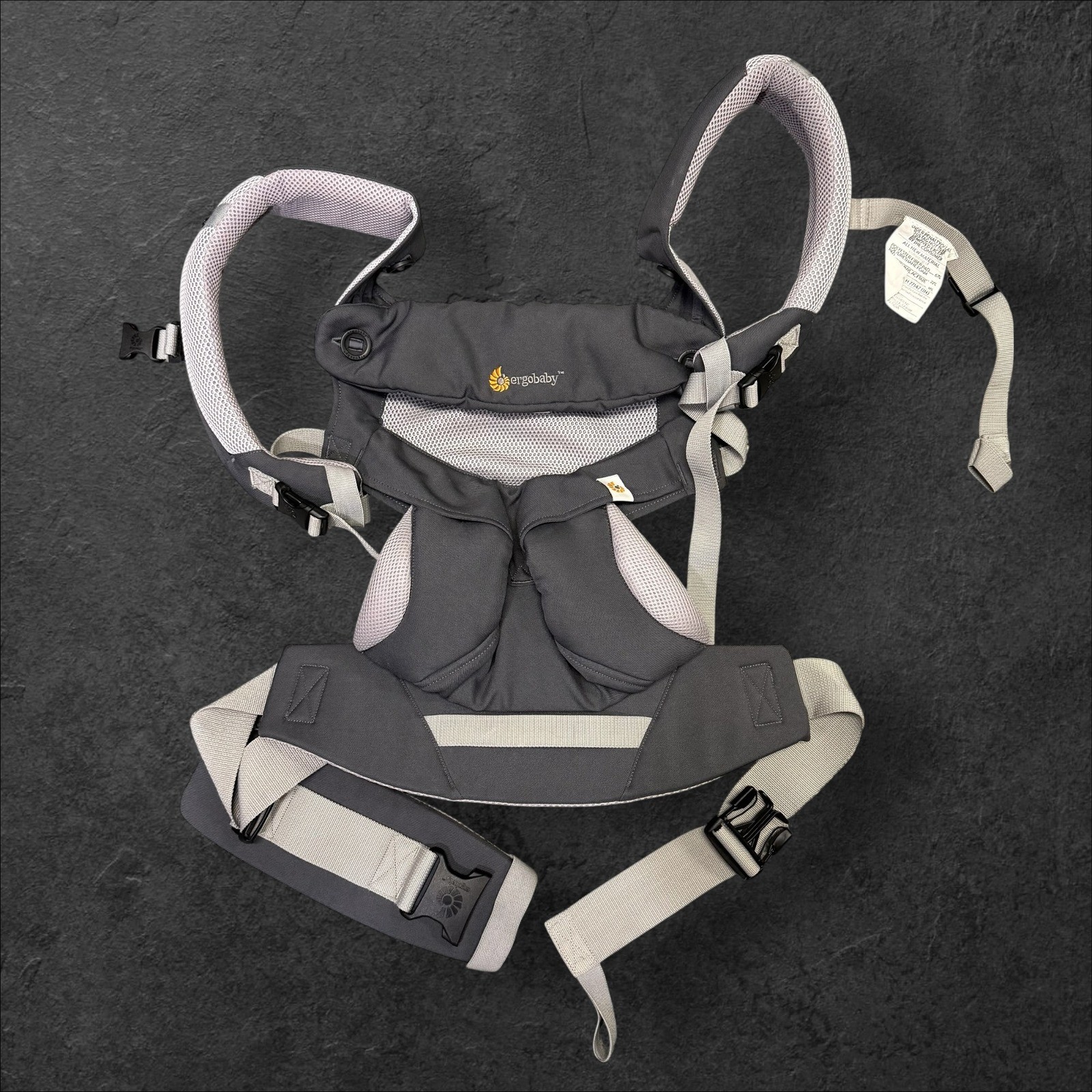 Ergobaby Four Position 360 Cool Air Mesh Baby Carrier Carbon Grey