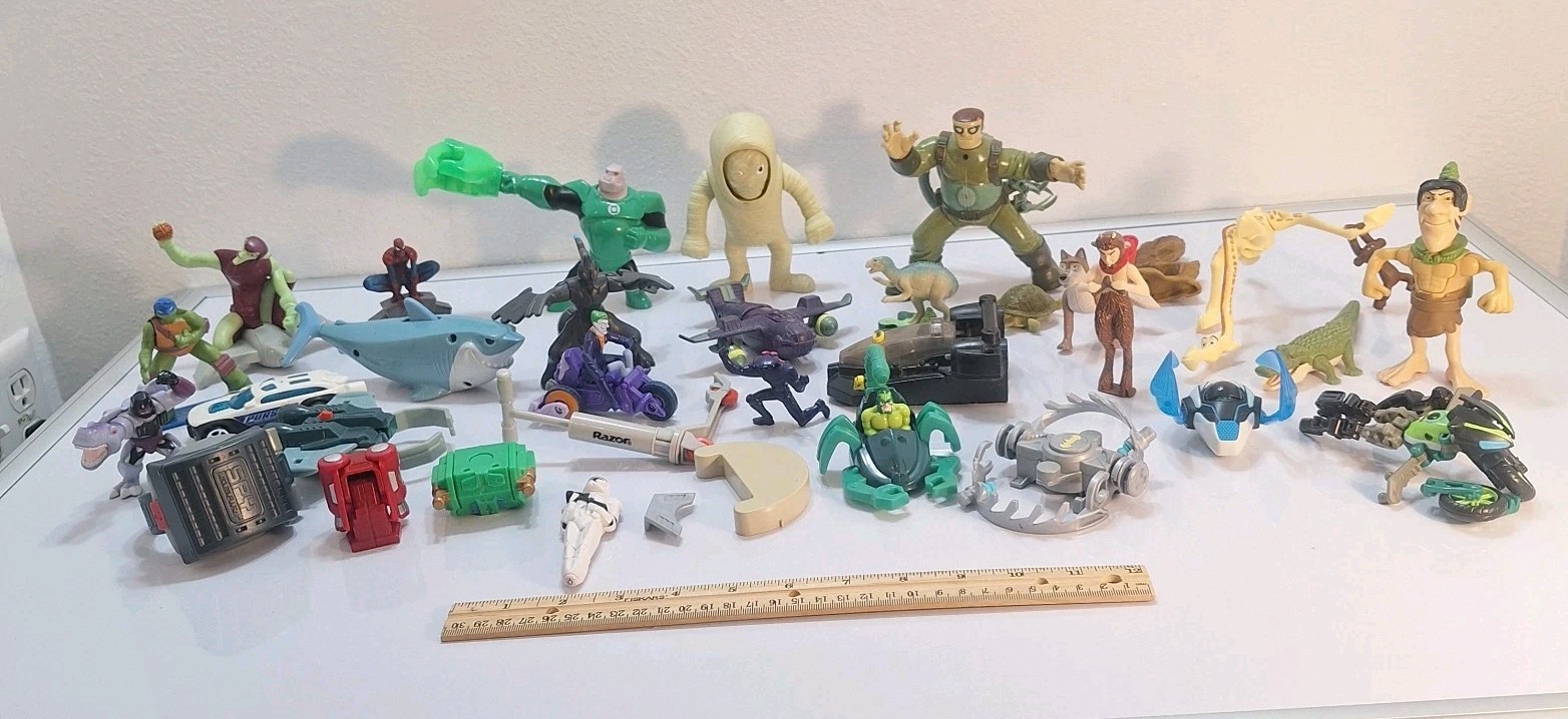 Toy Figurines Lot And Random Parts