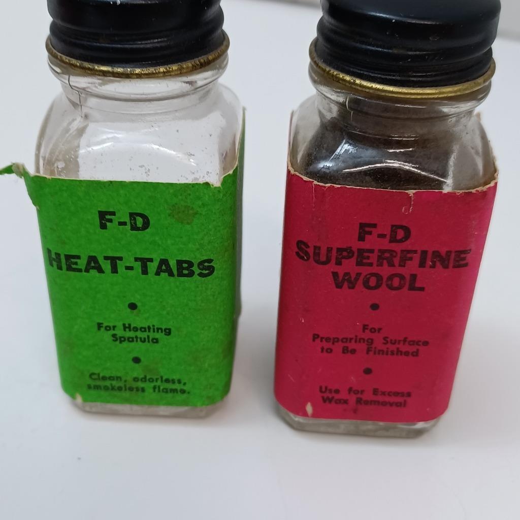 Vintage F-D Heat Tabs For heating Spatula & F-D Superfine Wool Winner Industries