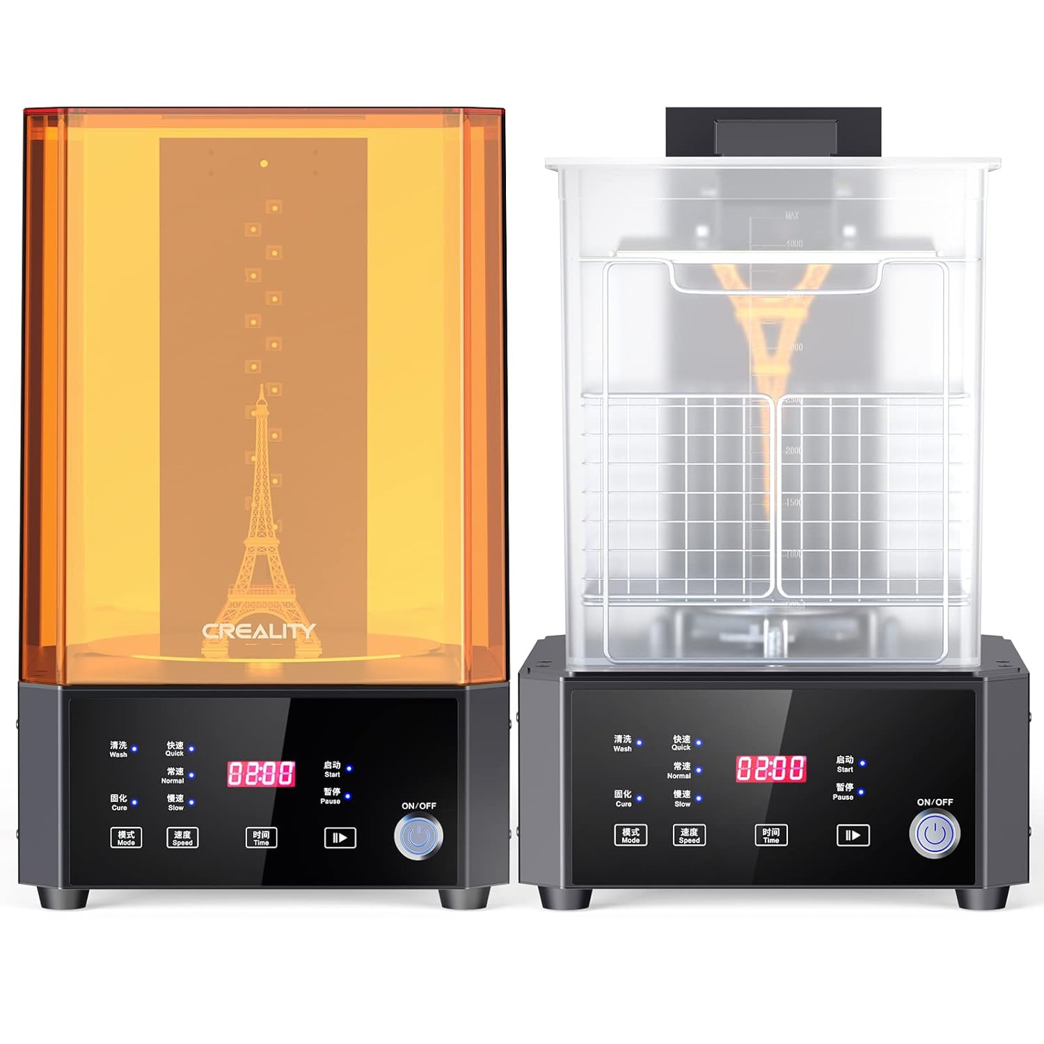 Official  UW-01 All-In-One Washing and Curing Machine with Rotary Box Bucket or 