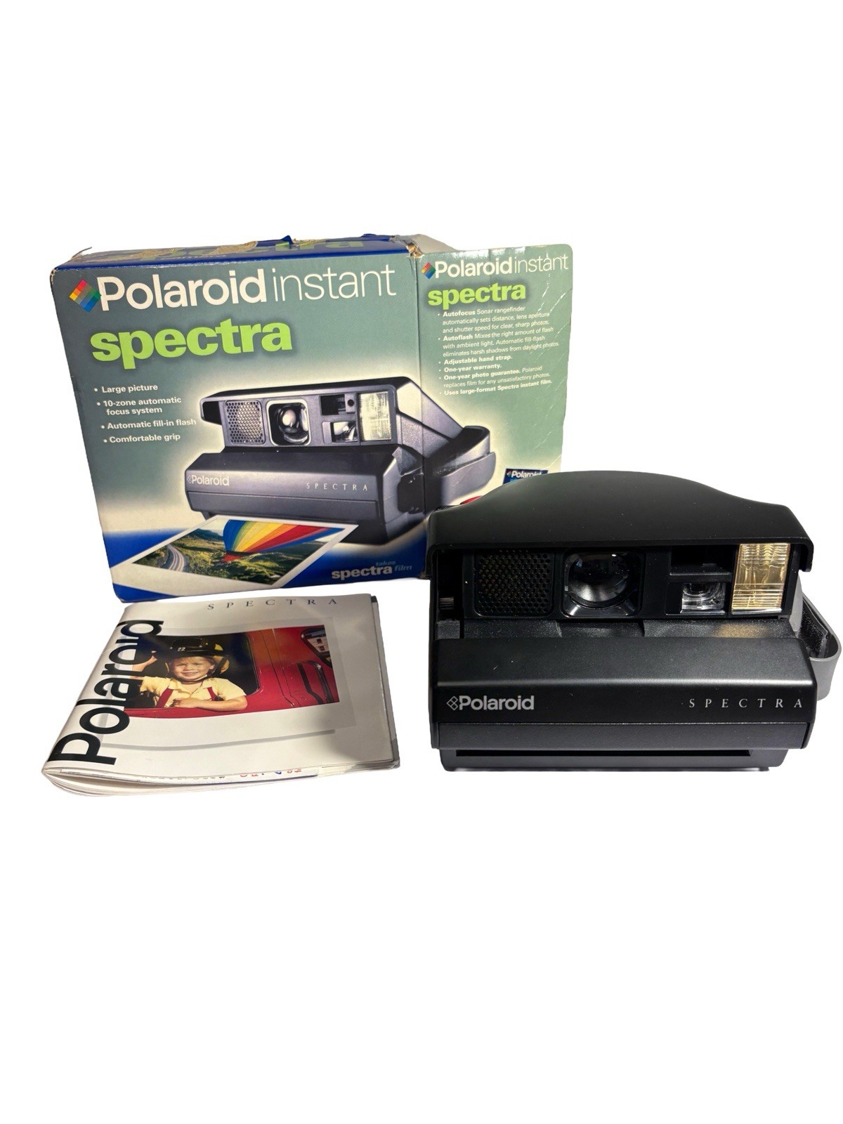 Vintage Original Polaroid Spectra Instant Image Camera / Box / Manual