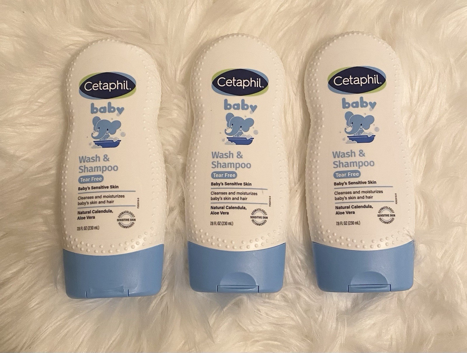 Cetaphil Baby Shampoo and Body Wash with Calendula 7.8 fl oz (Pack of 3)