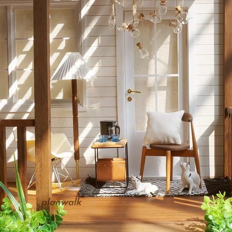 10PC Cute Doll House Miniature 1:6 Scale Glass Wish Bottle Garden Accessories 